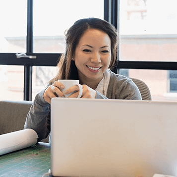 woman on laptop