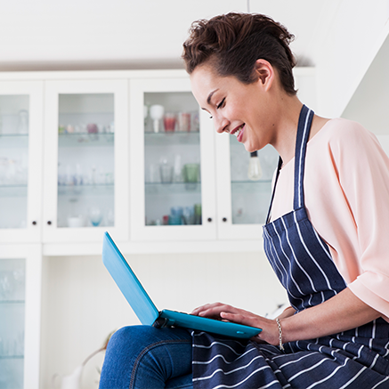 woman on laptop